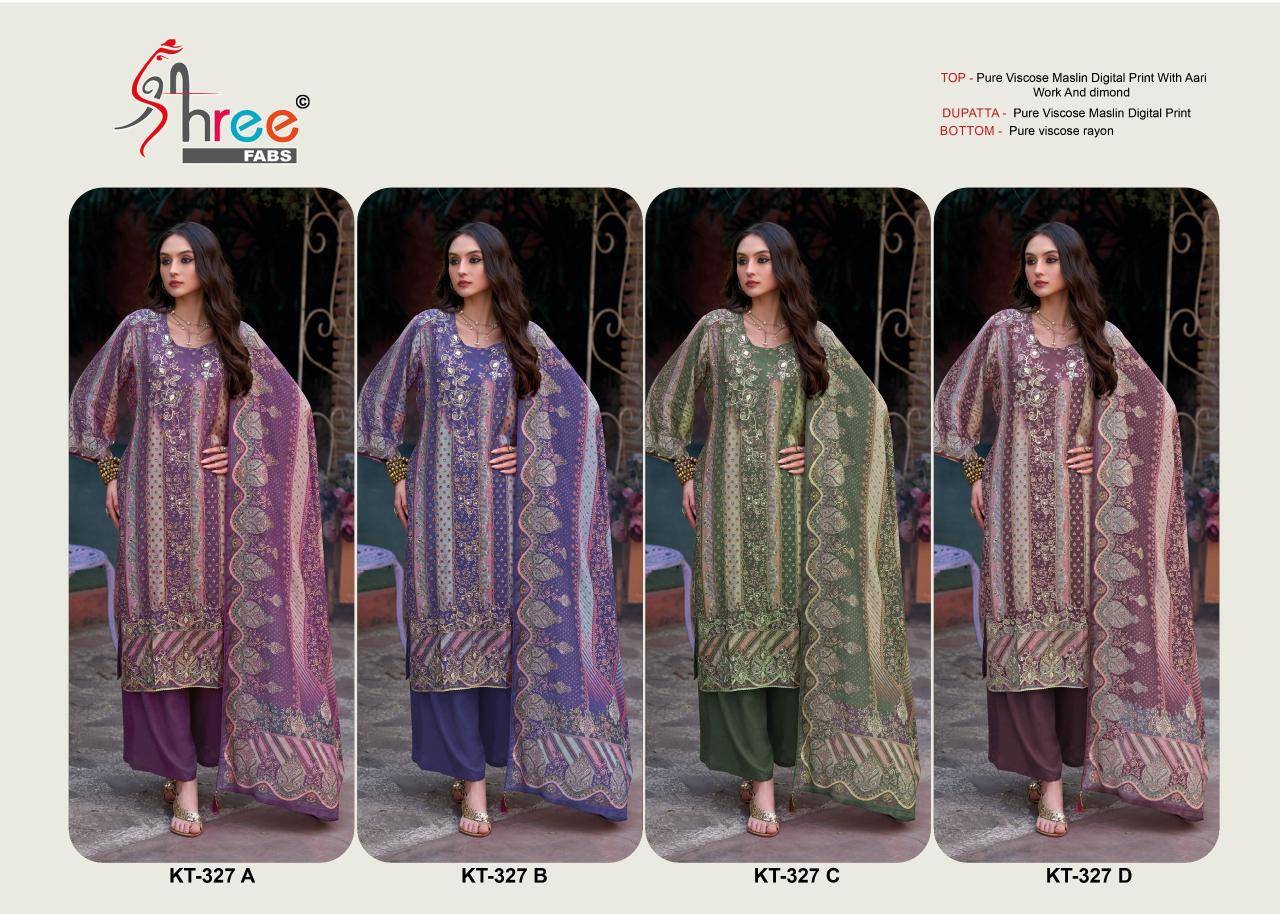 Shree fabs KT - 327 Wholesale dress material dealers in india
